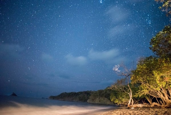 A firelit beach dinner at Playa Danta offers a chance to connect to a more natural rhythm